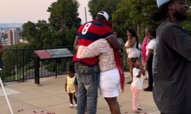 Watch a Heartwarming Wedding Proposal at Birmingham's Iconic Vulcan Statue